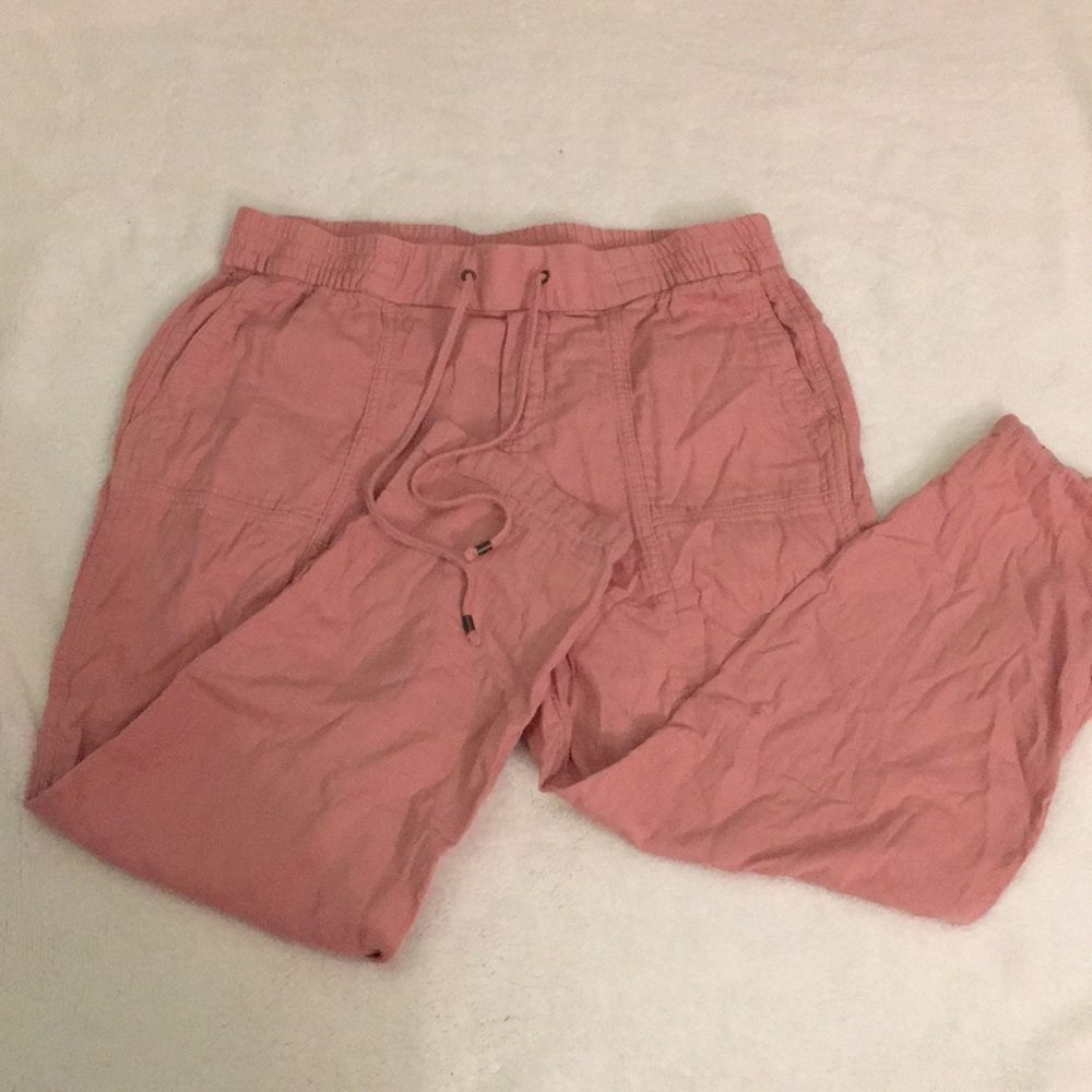 Pink flowy pants